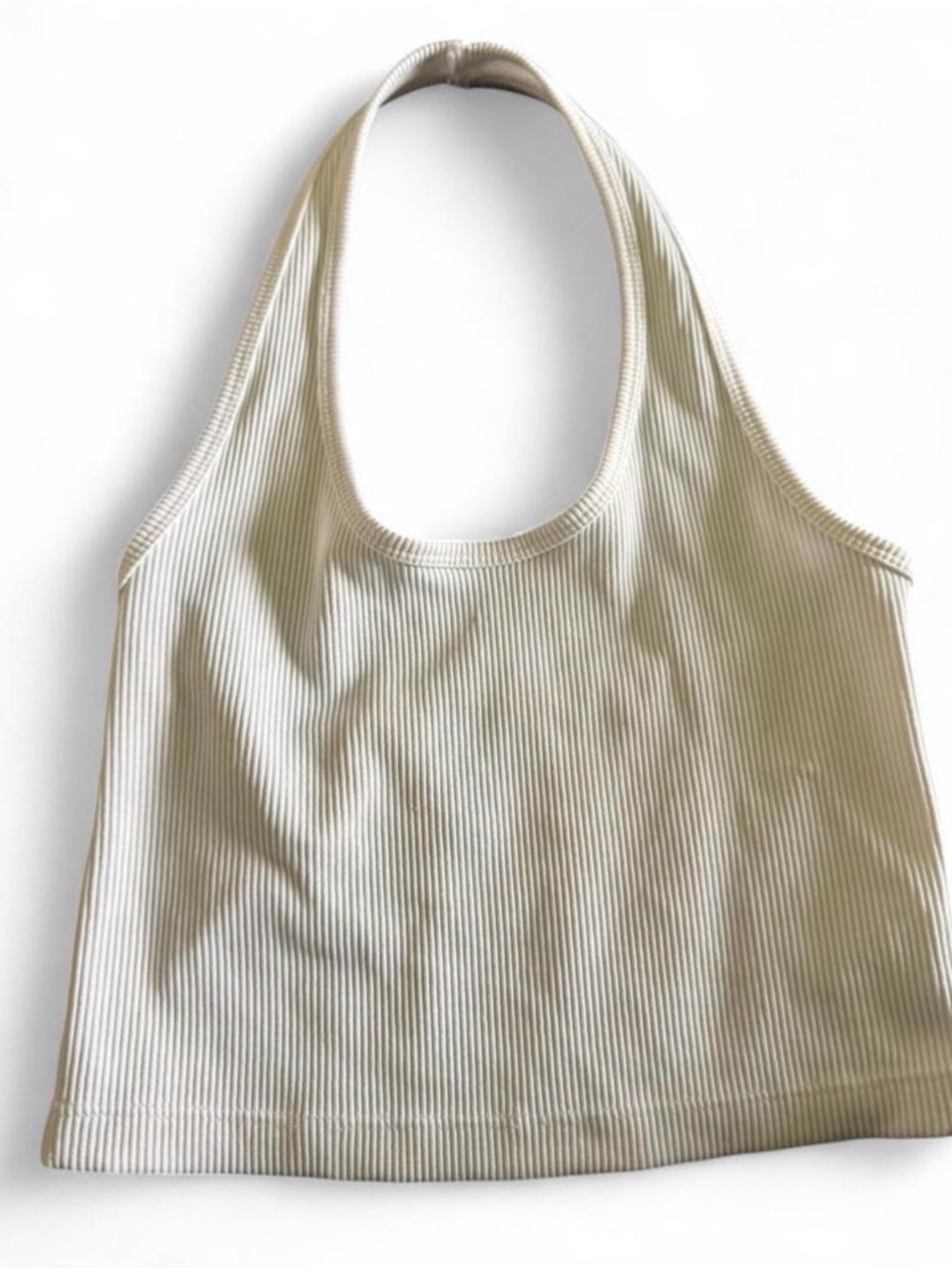 Everyday Ribbed Tote Bag in Cream